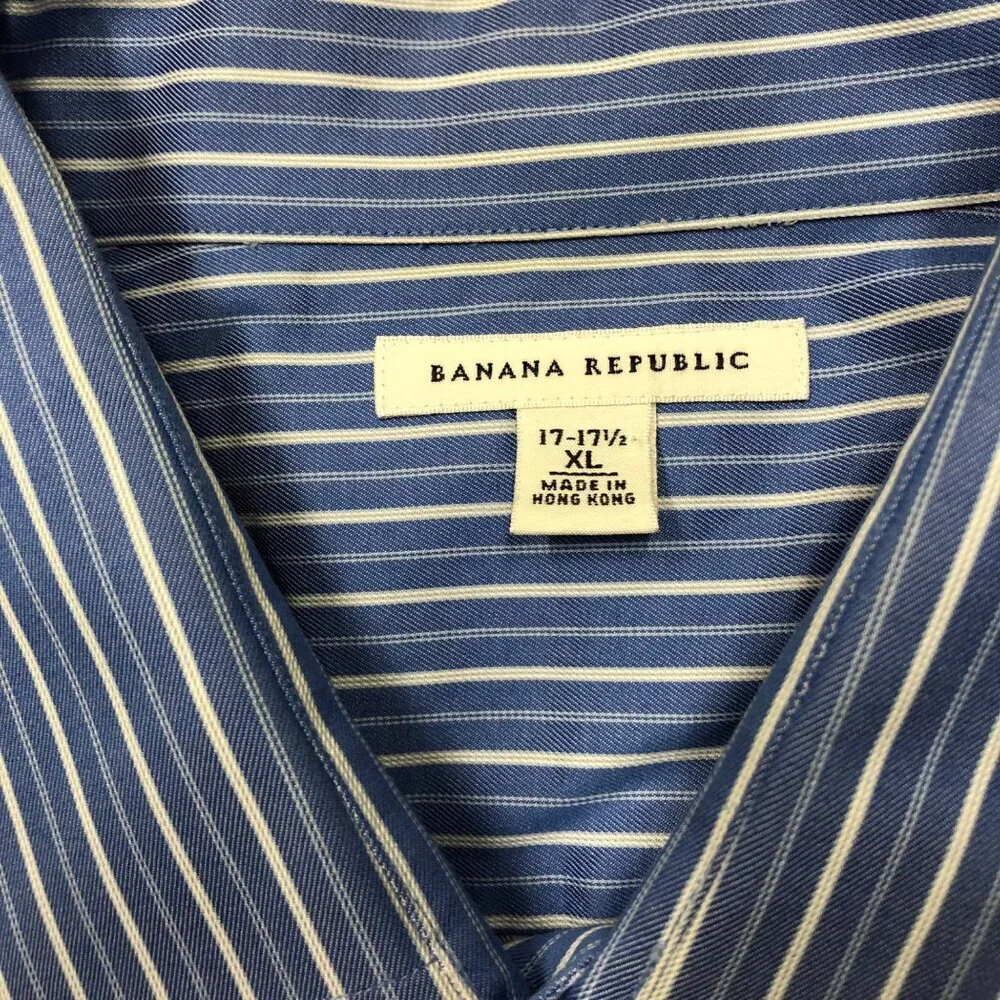 BANANA REPUBLIC MENS LONG SLEEVE SHIRTS‎ SIZE 17-17.5